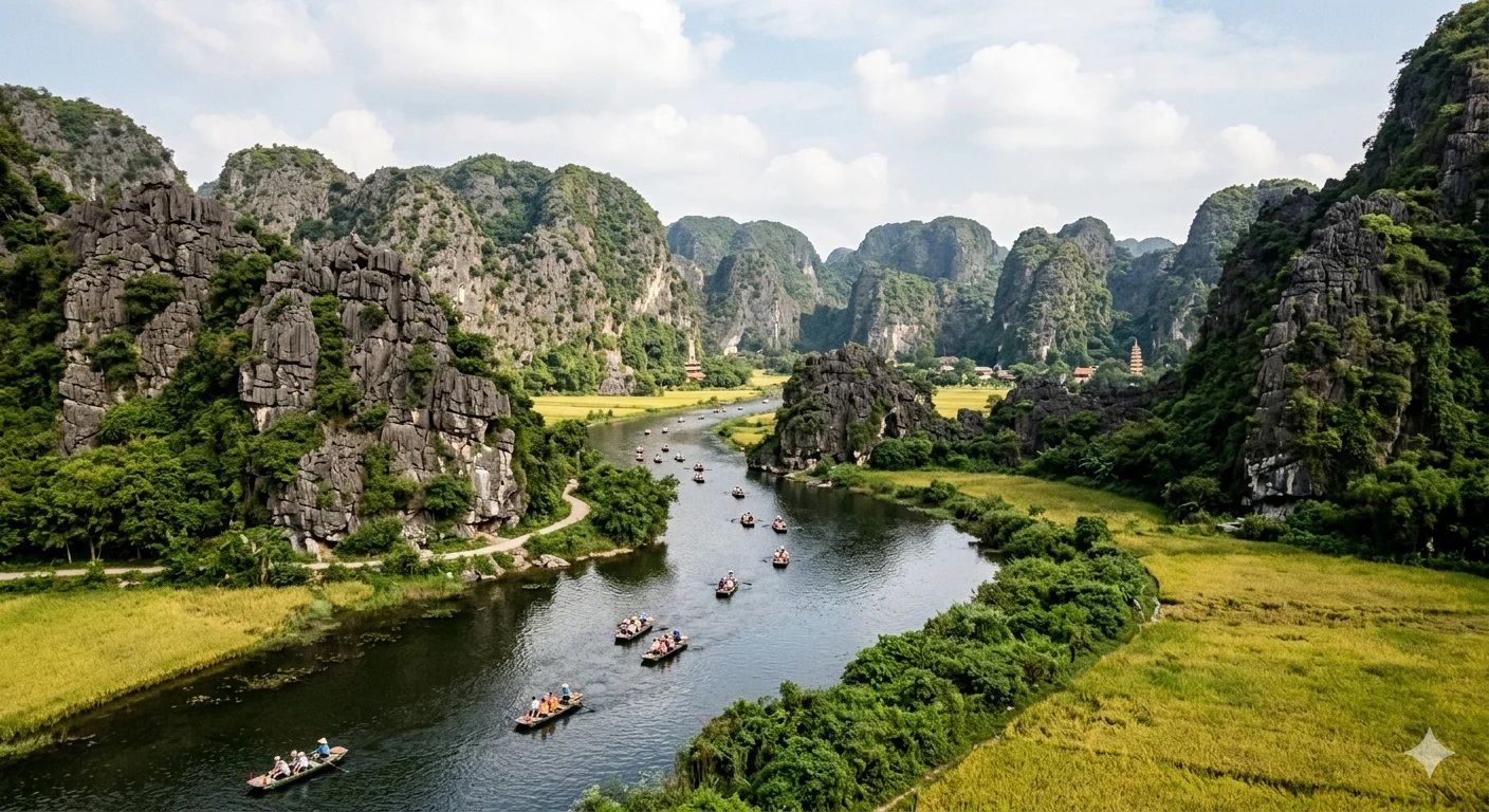 6D5N PACKAGE:HA NOI -HALONG BAY - NINH BINH -DA NANG MARBLE MOUTAIN - BANAHILL  (SIC TOUR )